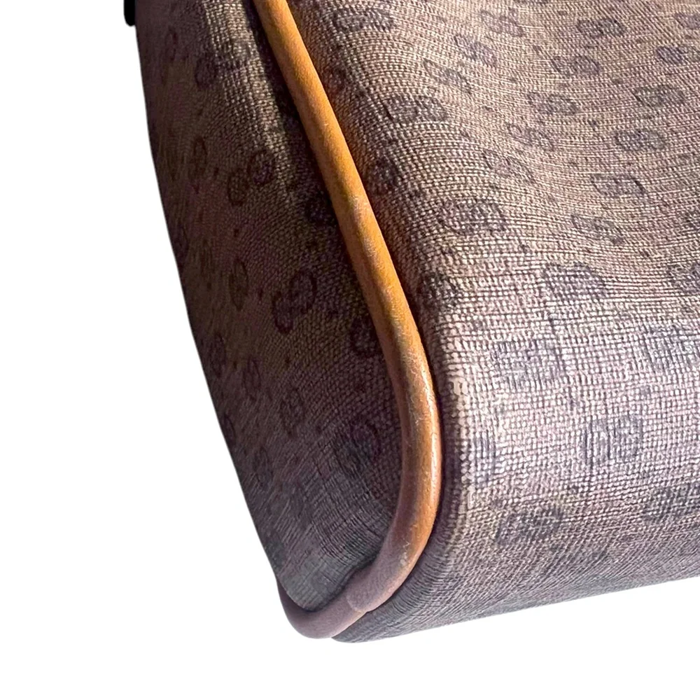 Vintage GUCCI logo zip shoulder bag purse - Picture 4 of 10